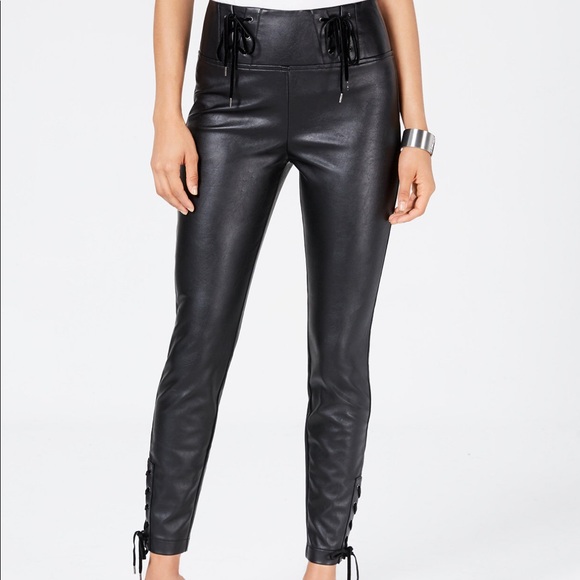 Guess Black Envy Faux Leather Coated Skinny Jeans - Picture 2 of 5
